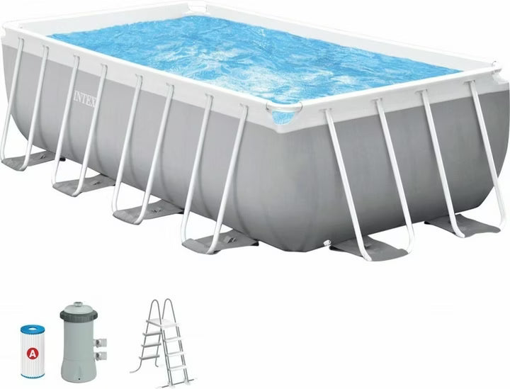 Intex Pool Prism Frame Rectangular Set, 400 x 200 x 122 cm