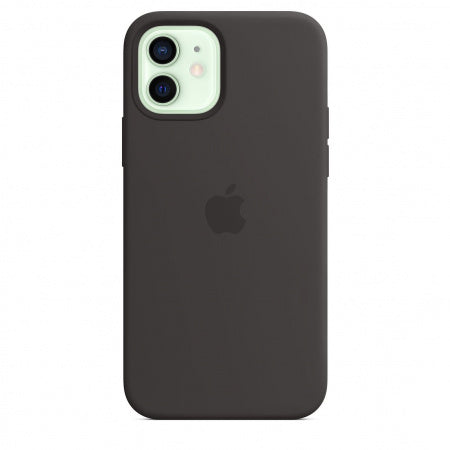 Apple iPhone 12/12 P Silicone Case Mag Black