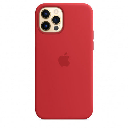 Apple iPhone 12/12 P Silicone Case Mag Red
