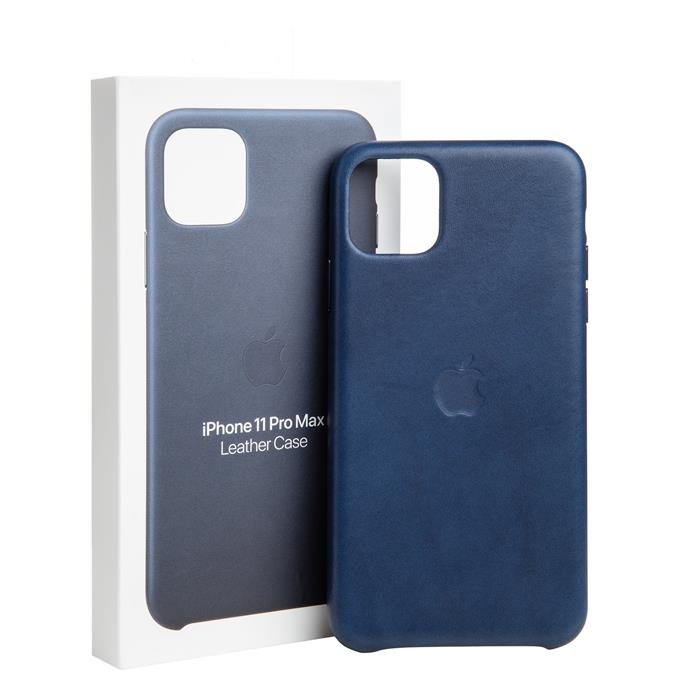 Apple Leder Case, iPhone 11 Pro Max (6.5"), Mitternachtsblau