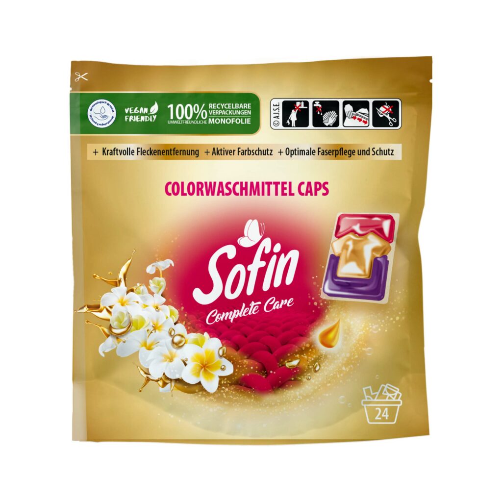 CREaCLEAN Sofin Colorwaschittel Caps , 24 Stück