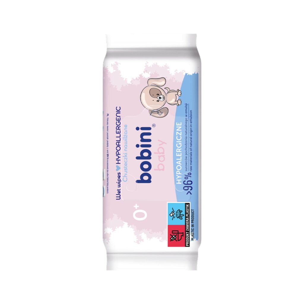 CREaCLEAN Feuchttücher Bobini Hypoalergenic, 60 Stück