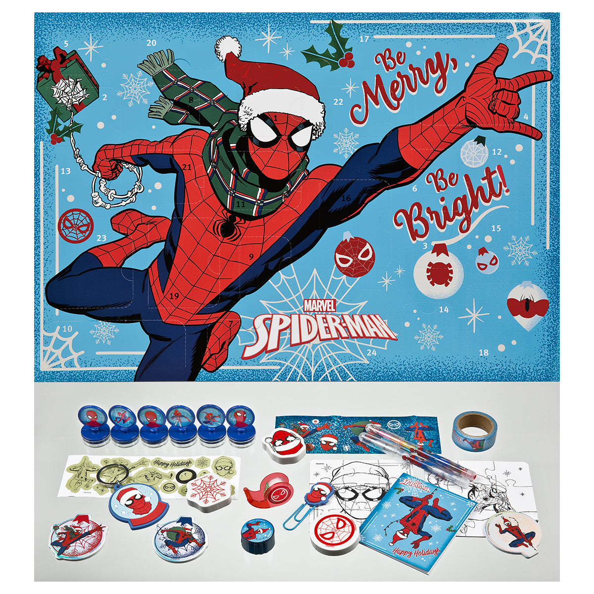 Spiderman Adventskalender 24 schöne Überraschungen zum Malen