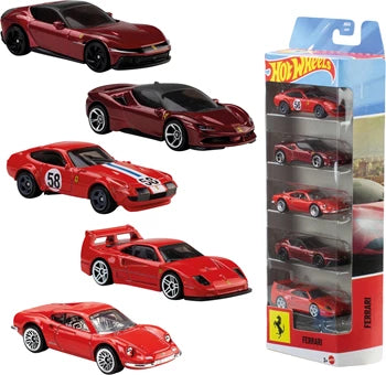 Hot Wheels Ferrari Multipack 5 Fahrzeuge