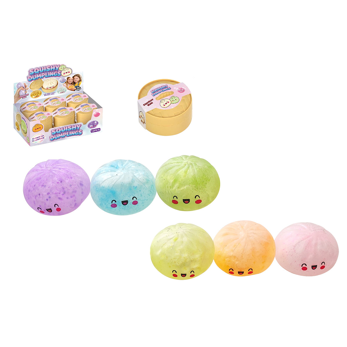 Squeezy Dumpling 8.5cm mit Glitter Füllung
