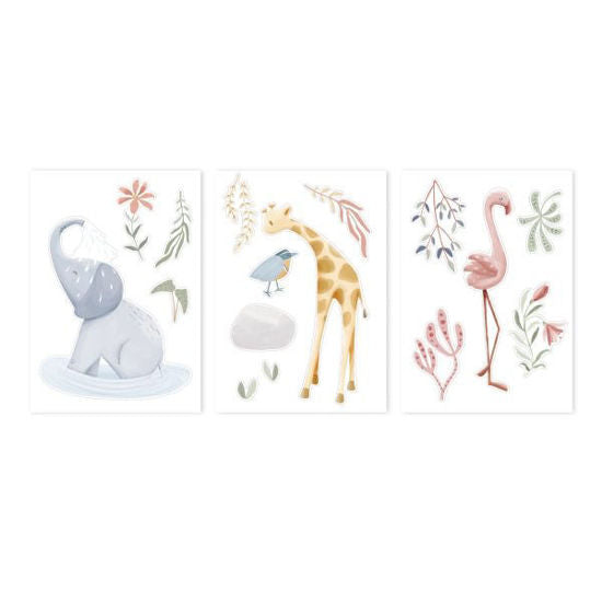 Little Dutch Wandsticker-Set – Blooming Safari - A3