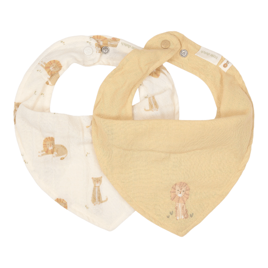 Little Dutch 2er-Pack Bandana-Laetzchen - Gelb - Safari Leo