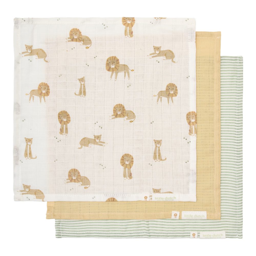 Little Dutch Mundtuecher Set - Safari Leo