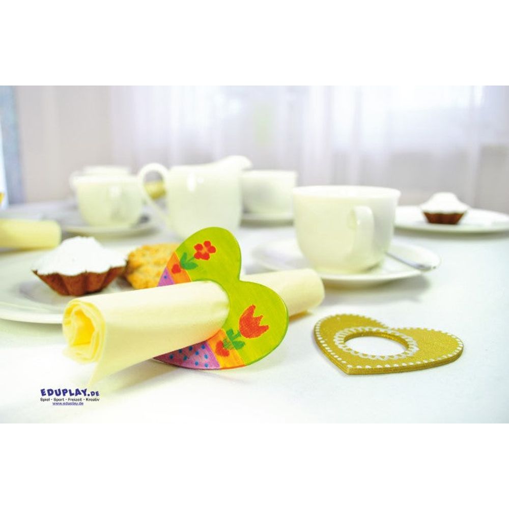 Serviettenringe Herz 12er Set