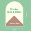 Cleverclixx Magnetic Wall Sticker 95x75cm | Soft Nude