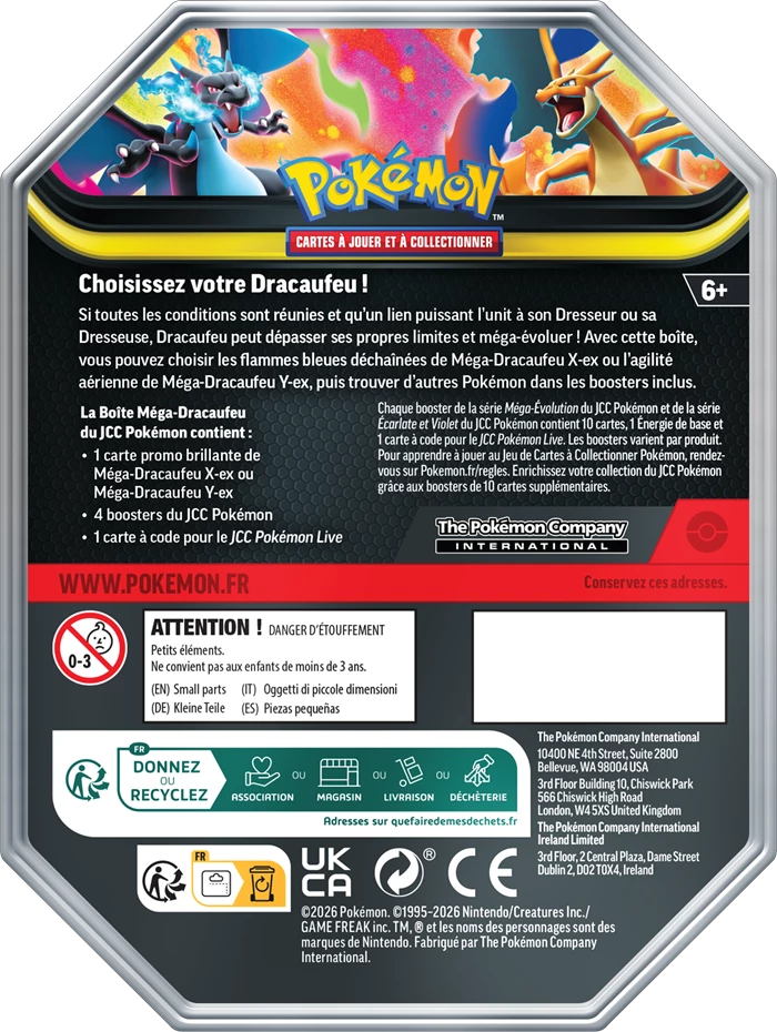 P-FR Spring ex Tin Mega Charizard XY