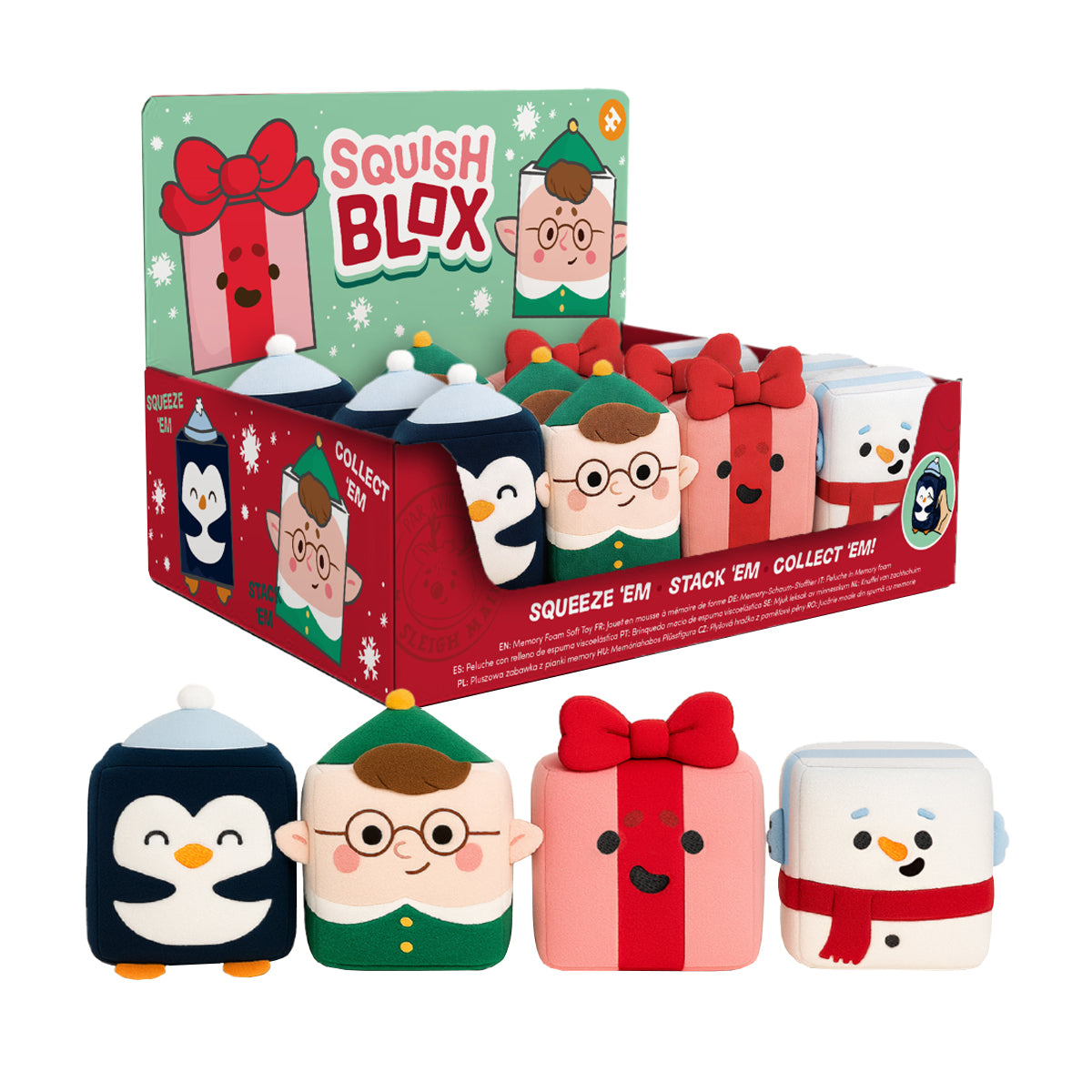 Sombo Squeezy Plüsch Blox ass. Jingle Bunch Advent