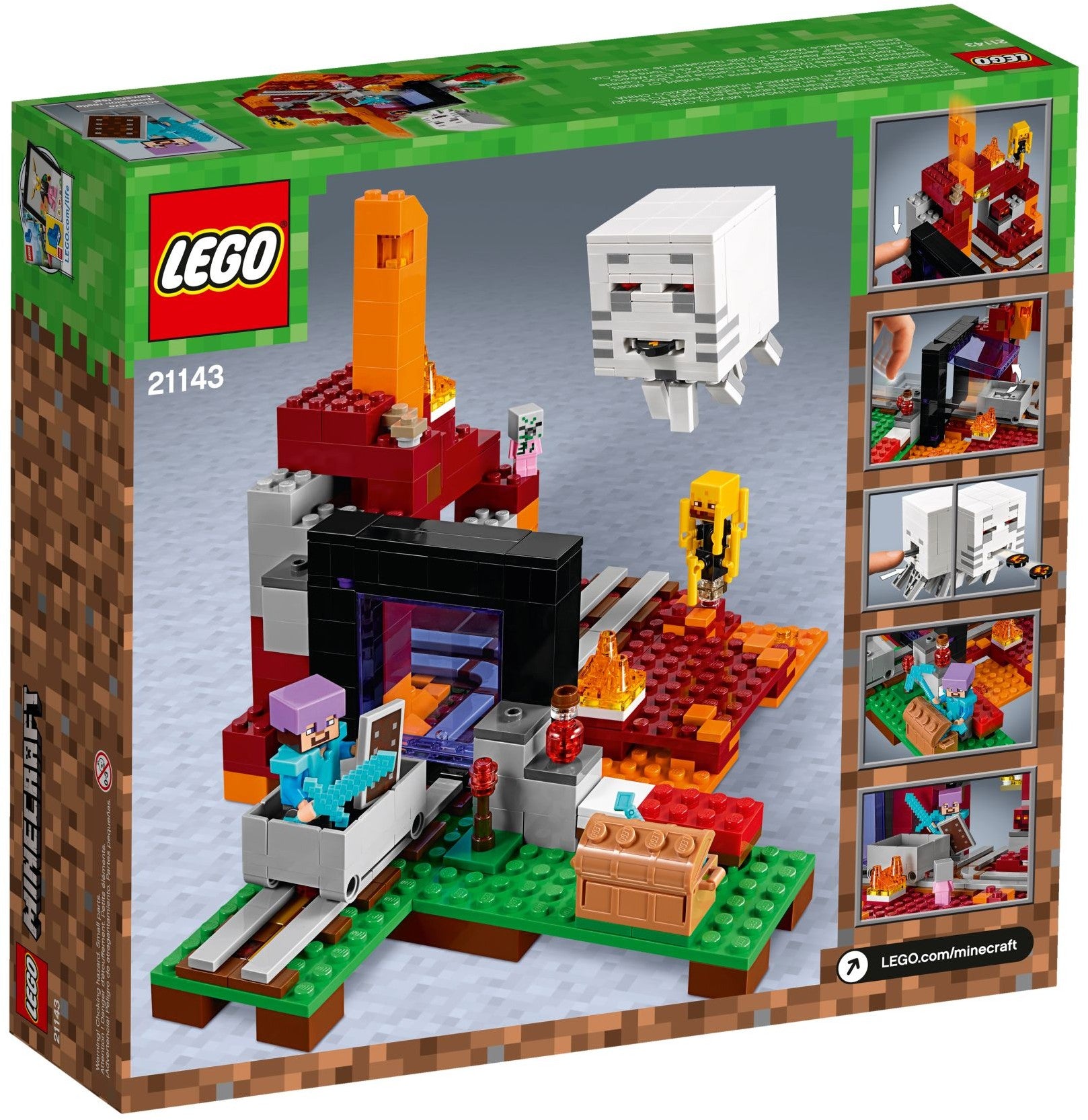 LEGO Minecraft Netherportal 21143