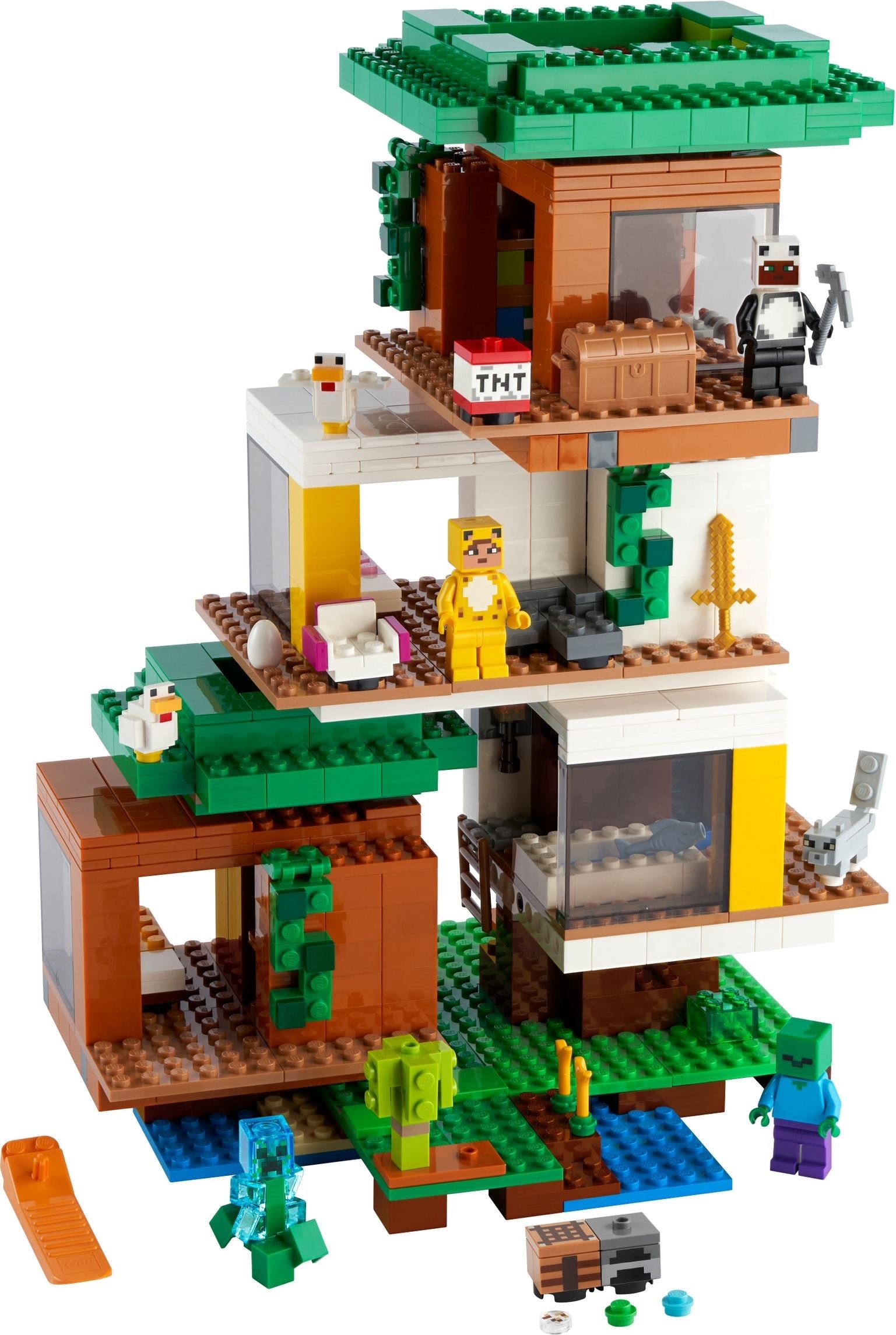 LEGO Minecraft La cabane moderne dans les arbres 21174