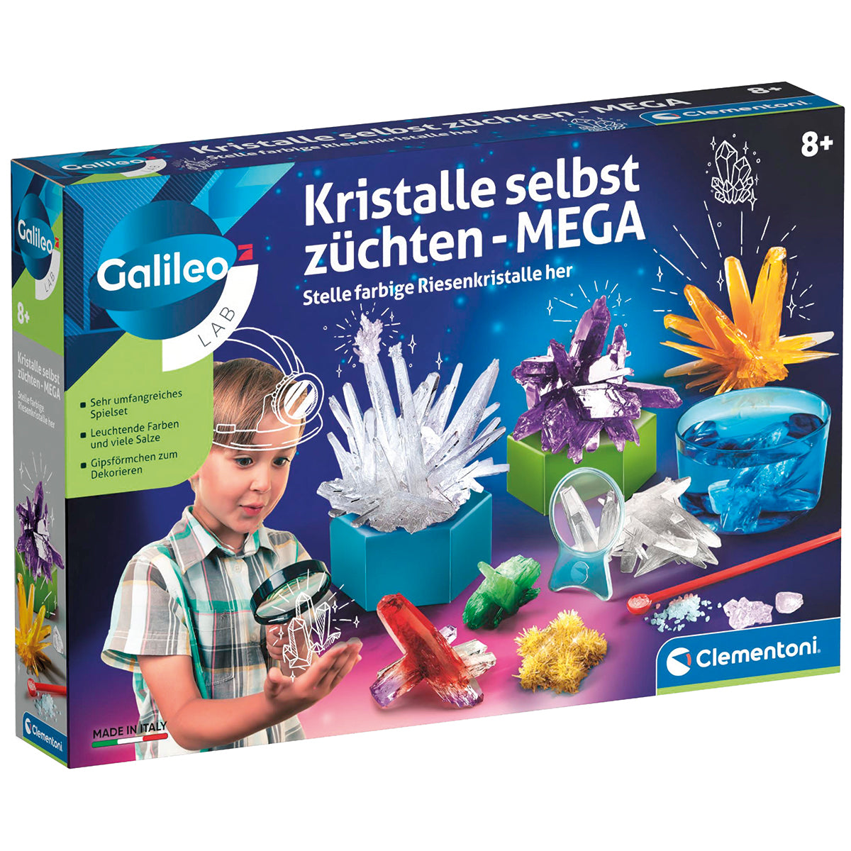 Clementoni Kristalle selbst züchten, Mega nur Deutsch