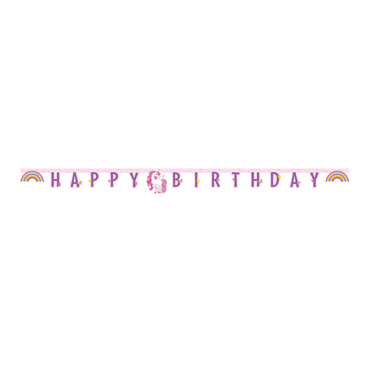 Procos Girlande Happy Birthday Einhor