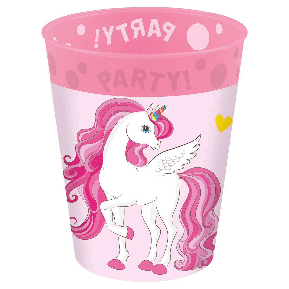 Procos 4 Becher Einhorn 250ml Reusable