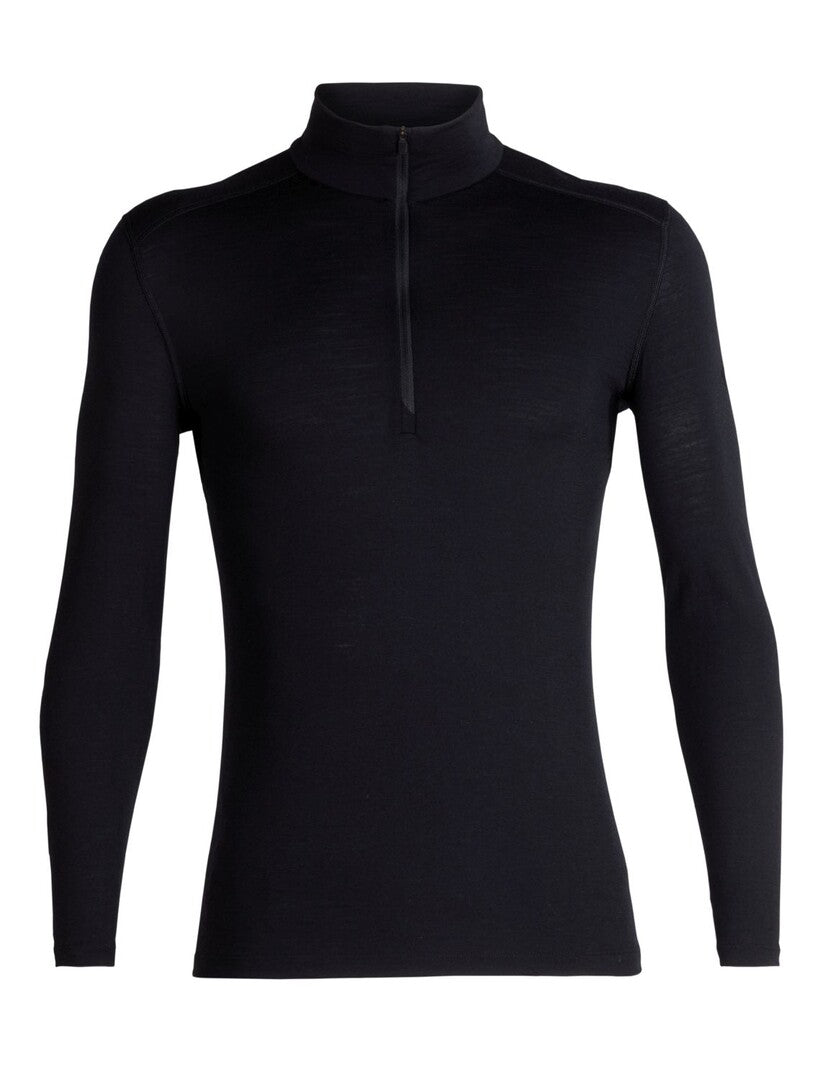 Icebreaker Men 200 Oasis LS Half Zip - black XL