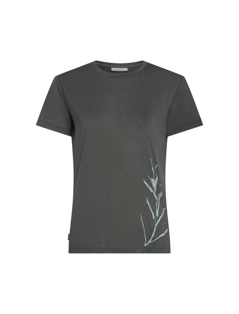 Icebreaker Women Merino Blend Core SS Tee Panax - obsidian L