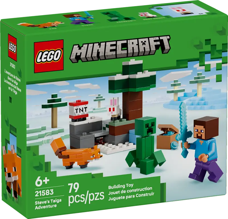 LEGO Minecraft Steves Abenteuer in der Taiga 21583