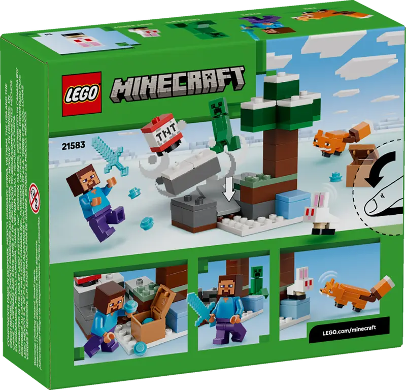 LEGO Minecraft Steves Abenteuer in der Taiga 21583