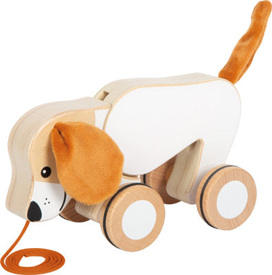 small foot Nachziehtier Hund mit Knisterohren