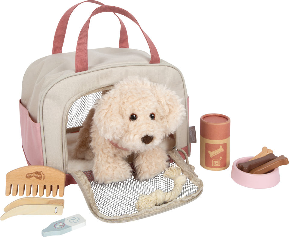 small foot Hund mit Tasche und Pflege-Set