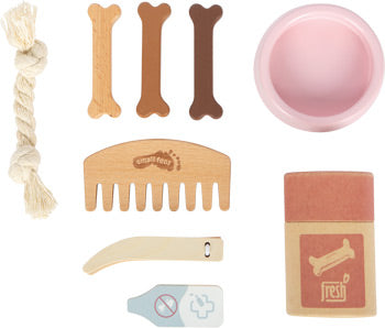 small foot Hund mit Tasche und Pflege-Set