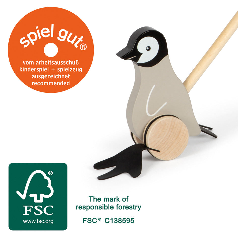 small foot Schiebetier Pinguin FSC