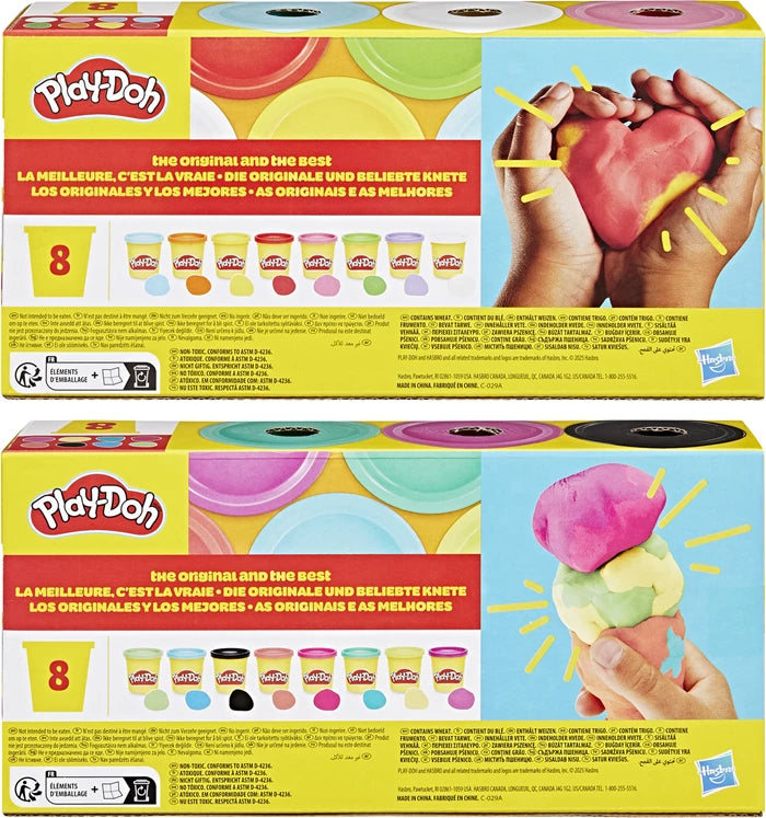 Play-Doh 8 er Pack ass. 2-fach ass., je 8 Dosen à 85 g, ab 2 Jahren