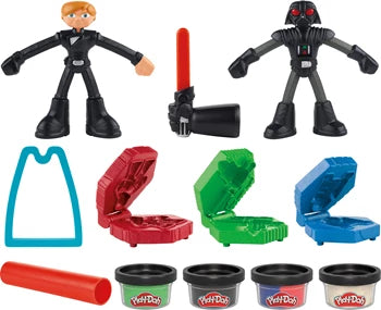 Play-Doh Star Wars Galaktische Knet-Abenteuer, 4 Dosen Knete, Zubehör, ab 4 Jahren