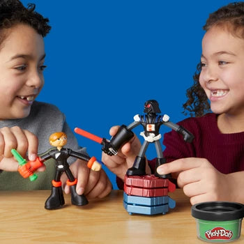 Play-Doh Star Wars Galaktische Knet-Abenteuer, 4 Dosen Knete, Zubehör, ab 4 Jahren