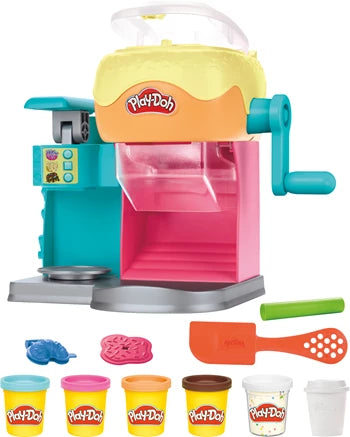 Play-Doh Donut Bäckerei 5 Dosen Knete, Form-Maschine mit Kurbel, Zubehör, ab 3 Jahren