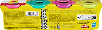Play-Doh Vibrant 4er Pack 4 Dosen à 85 g, lebhafte Farben, ab 2 Jahren