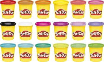 Play-Doh Fantasie 18er Pack 18 Dosen Knete à 85 g in 18 Farben, ab 2 Jahren