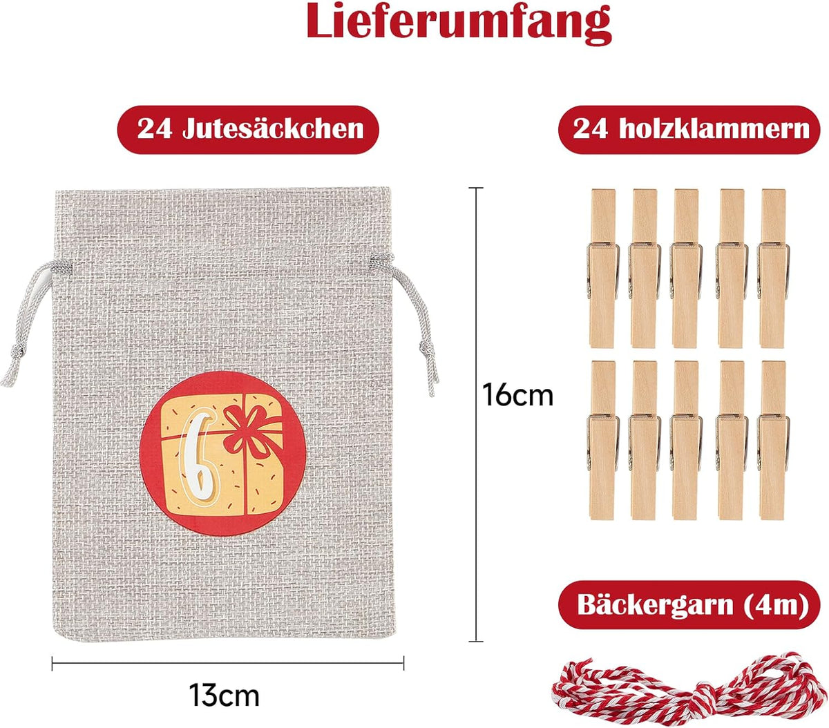 Miuezuth Adventskalender zum Befüllen