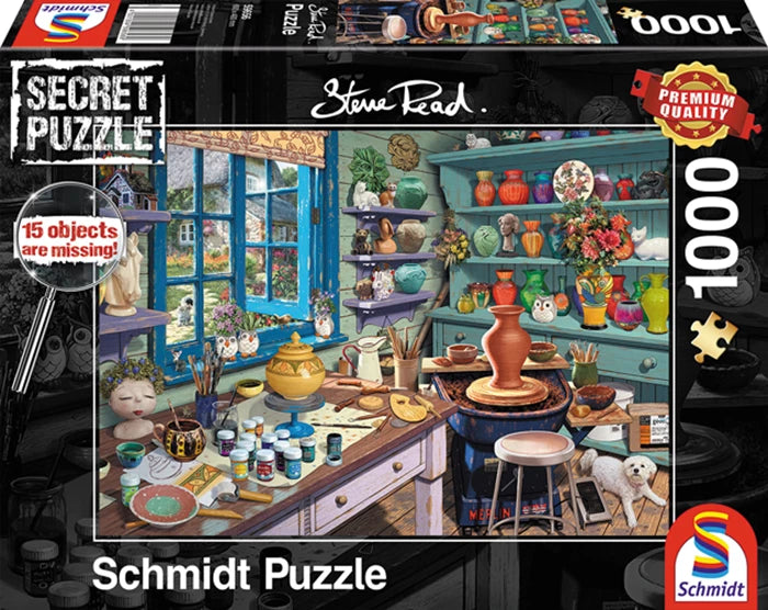Schmidt Secret Puzzle: Künstler-Atelier 1000 Teile