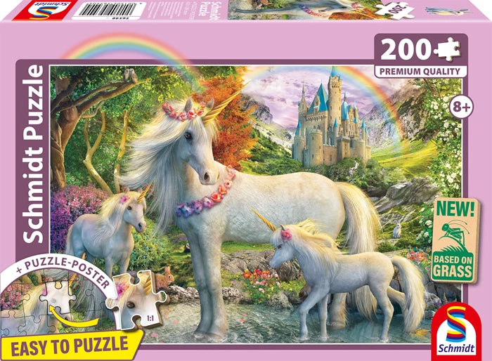 Schmidt Einhornstute mit zwei Fohlen 200 Teile