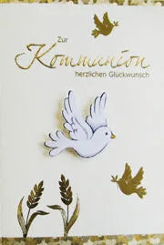 Postkarte KOMMUNION weiss