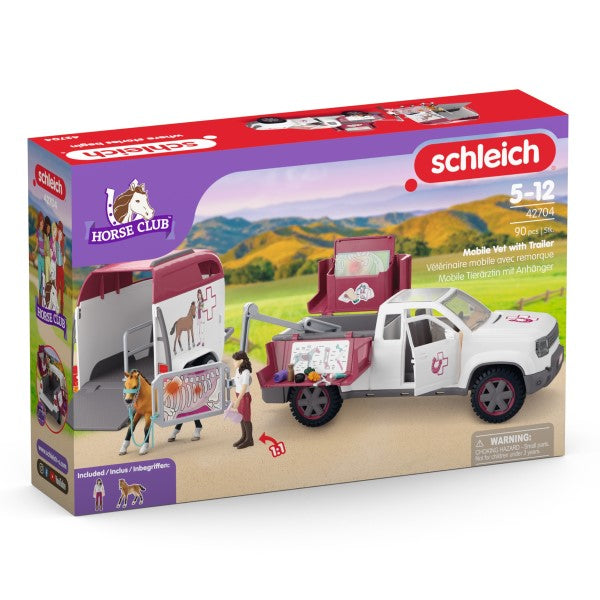 Schleich Mobile Tieraerztin mit Anhaenger