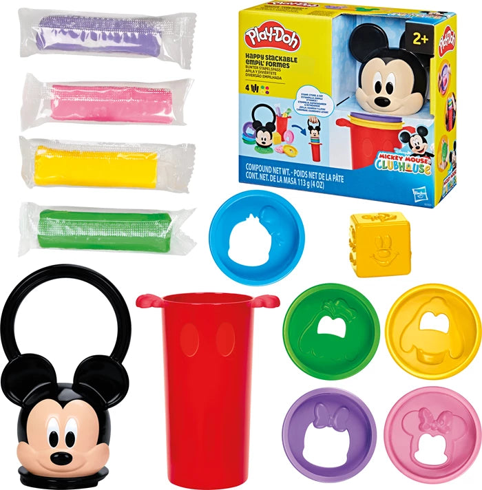 Play-Doh Disney Stapelspass Mickey, 4 Stangen Knete