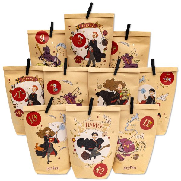 Papierdrachen Adventskalender Tüten – Harry Potter Packpapier