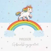 Postkarte FEELINGS Geburtstag Einhorn