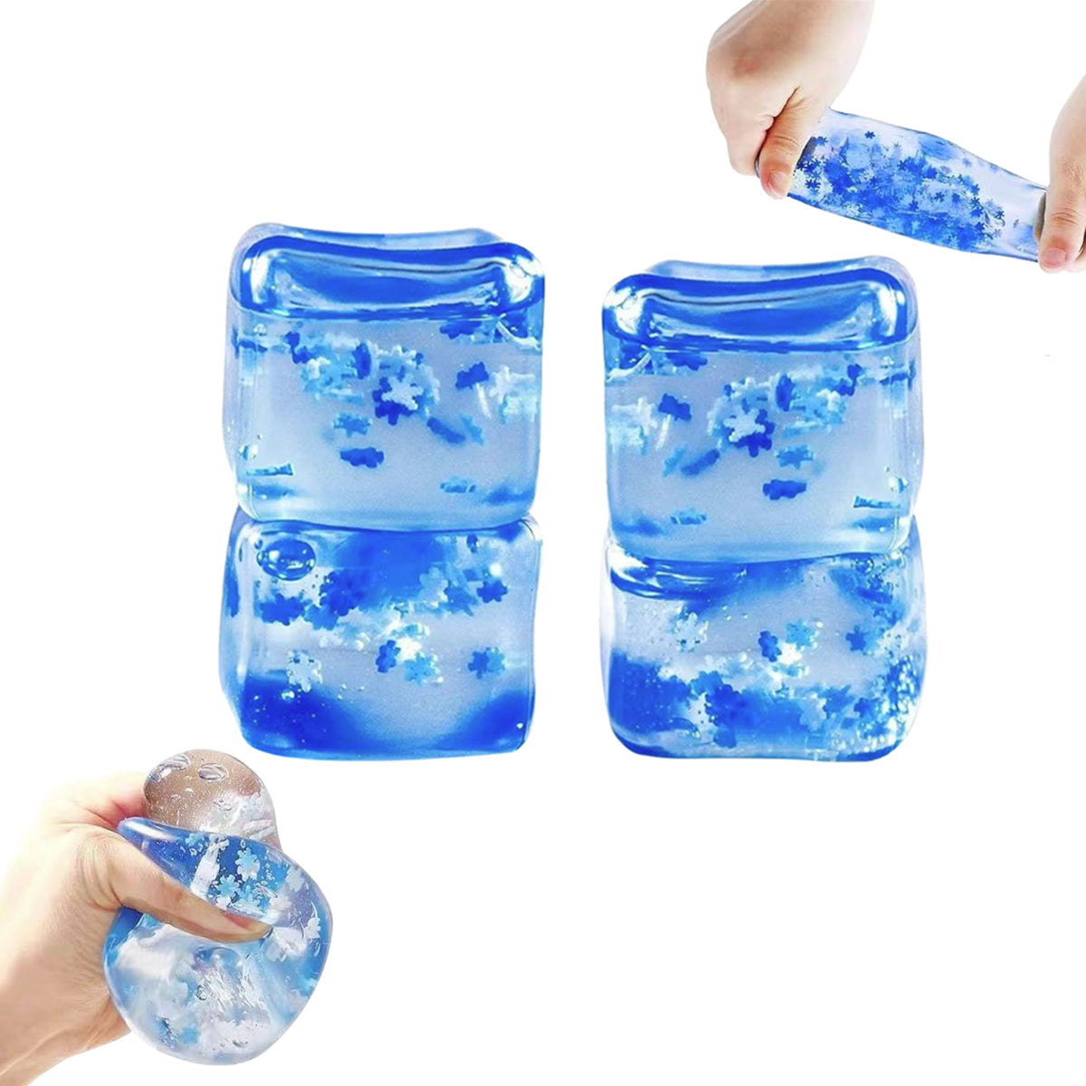 Sombo Squeezy Cube Snowflake 5.5cm