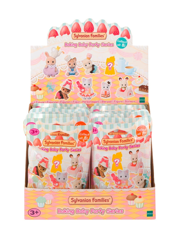 Sylvanian Families Sammelfiguren Baby Kuchenparty Serie 13 / Thekendisplay