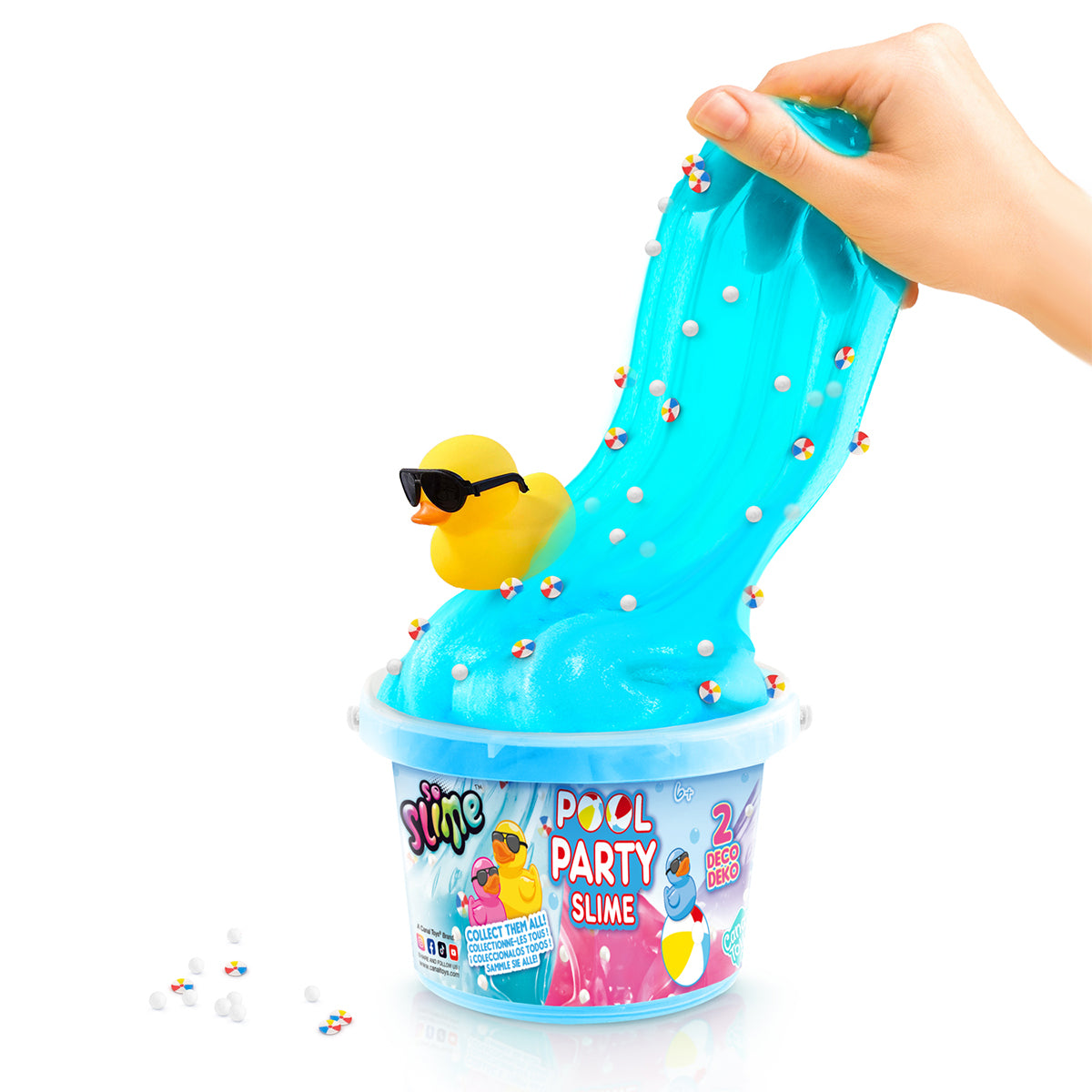 Canal Toys Slime Ducky Pool Party Eimer mit Gummi Ente