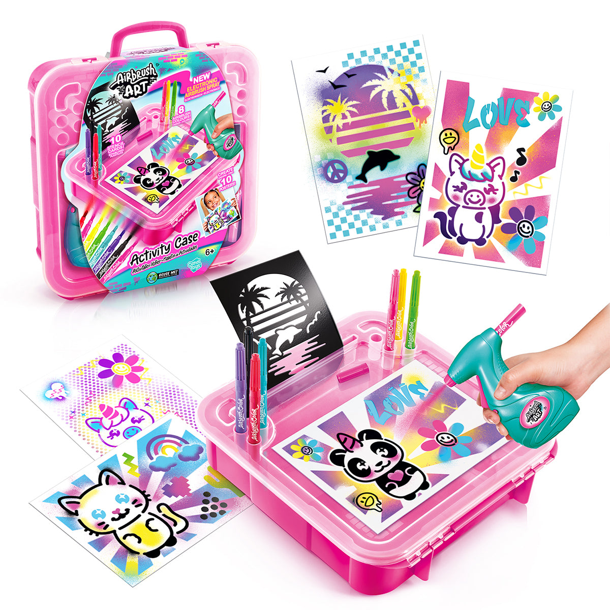 Canal Toys Airbrush Art Activity Case