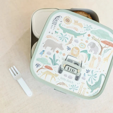 Little Dutch Bento Lunchbox Campus Gross - Safari Friends
