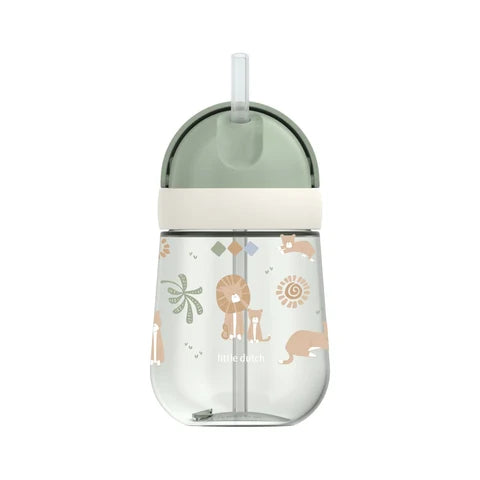 Little Dutch Becher mit Strohhalm Mio 300 ml Safari Friends