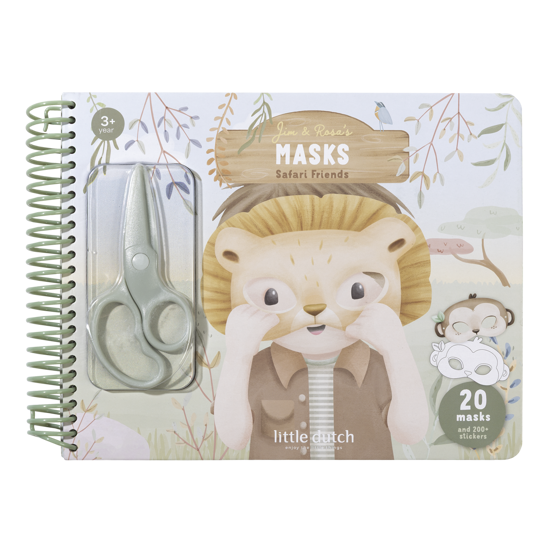 Little Dutch Bastelbuch mit Schere Safari
